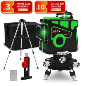 Laser Level 12 Lines 3D Self-Leveling 360 Horizontal And Vertical Cross Super Powerful Green Laser Beam Line
